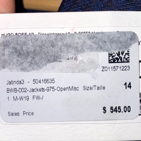 Women's Boss Hugo Boss Jatinda 3 Glen Blazer - Picture 7 of 7